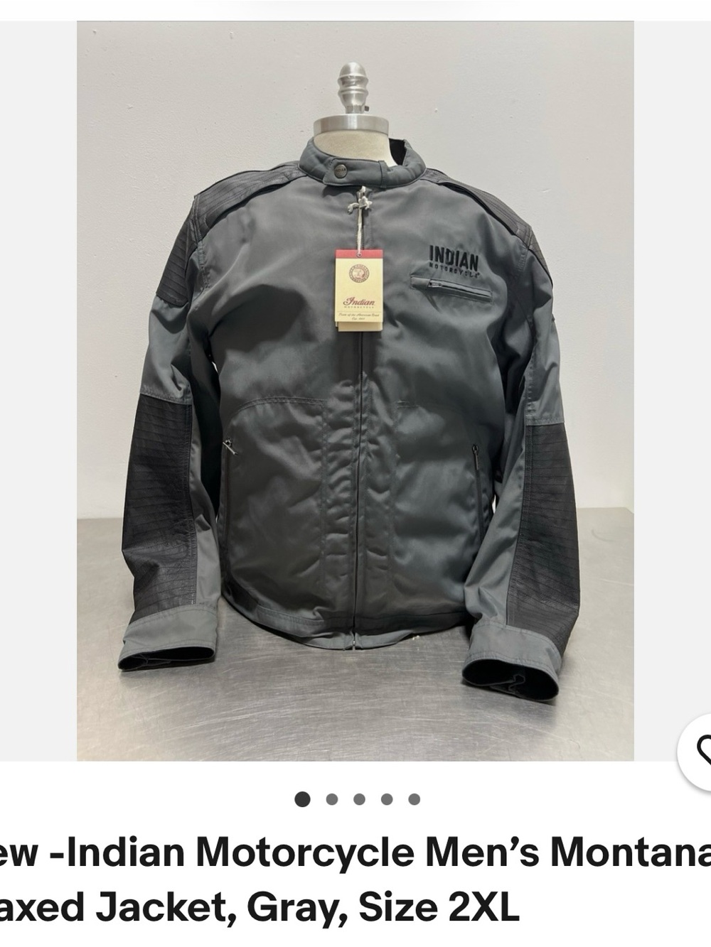Indian Motorcycle Men’s Gray Performance Riding Jacket